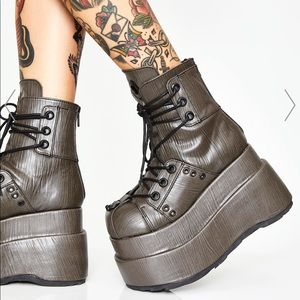 Brand New Demonia The Conqueror Platform Boots